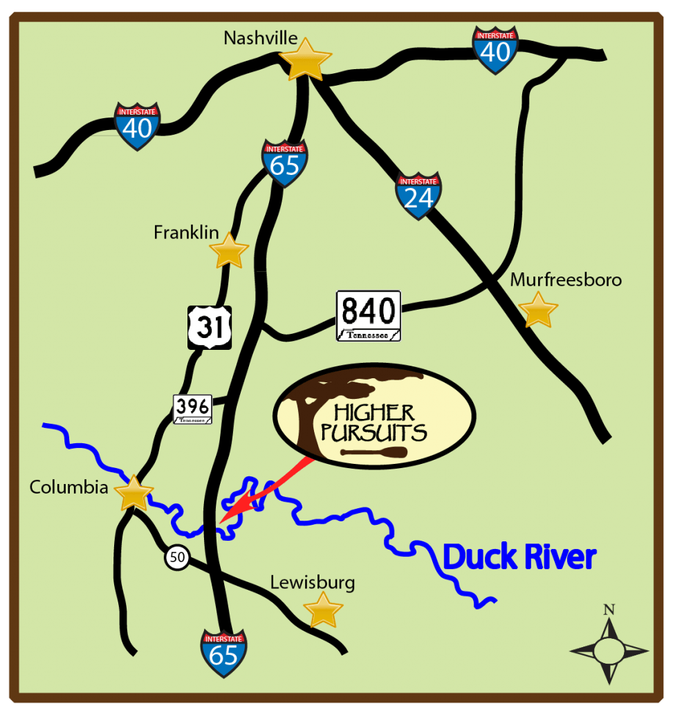Map of Higher Pursuits Location