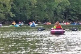 School Group paddling on the Duck River