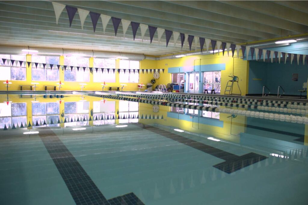 Muletown Rec Indoor Pool where kayak class in the pool will practice skills